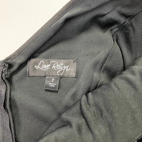 Love‎ Rein Fit Flare Dress Juniors 7 Whimsigoth Fairy Grunge Retro Bling Beaded - Picture 7 of 9